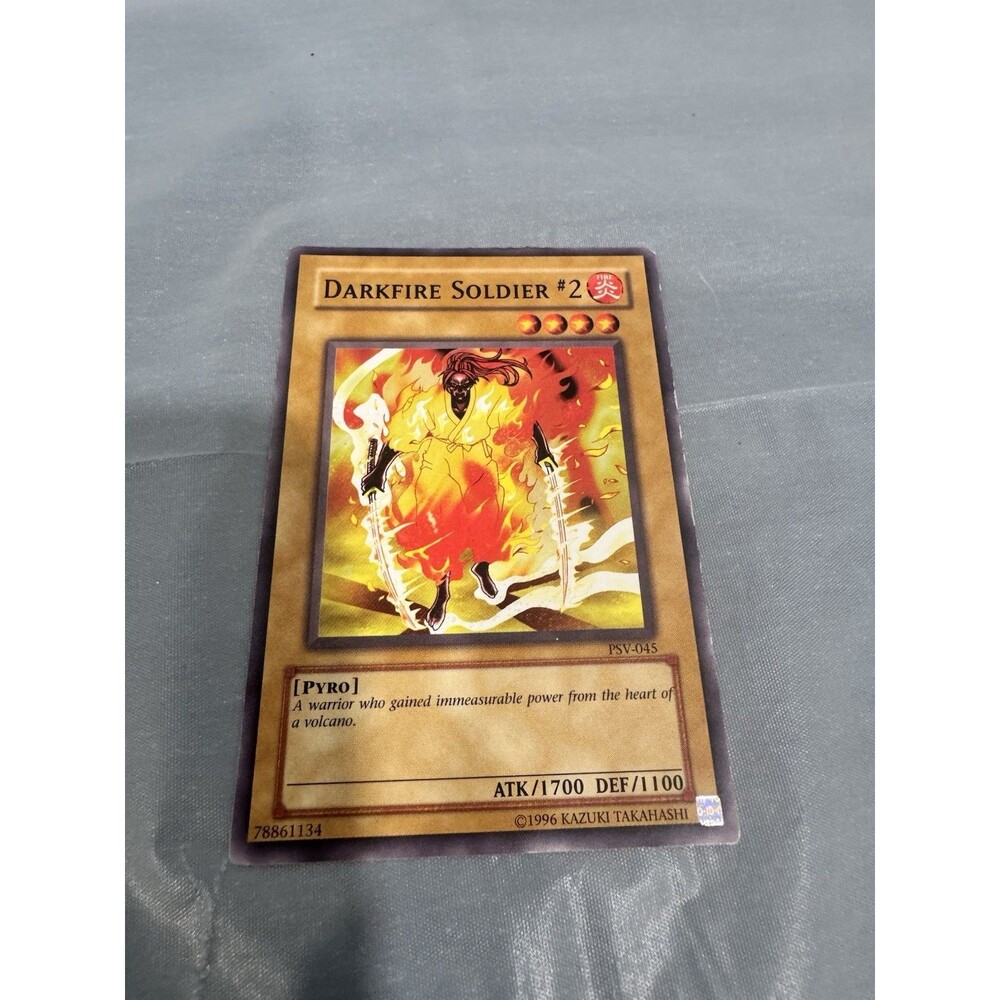 Yu-Gi-Oh Darkfire Soldier #2 PSV-043 Rare Vintage Card 2002